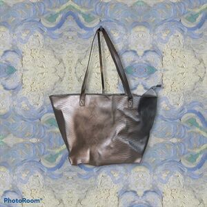 Large Silver Bath & Body Works Tote